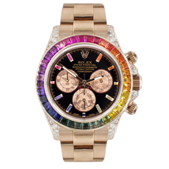 Rolex Cosmograph Daytona Bright Rainbow  - Limited Edition /5 - Black Venom Custom 