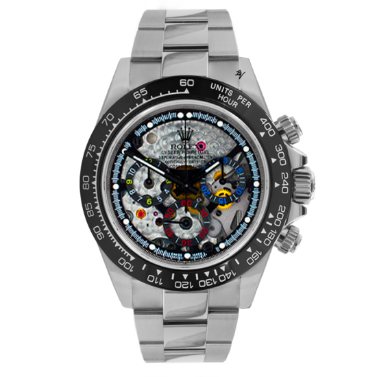 Rolex Cosmograph Daytona  Skeleton  - Limited Edition /5 - Black Venom Custom 