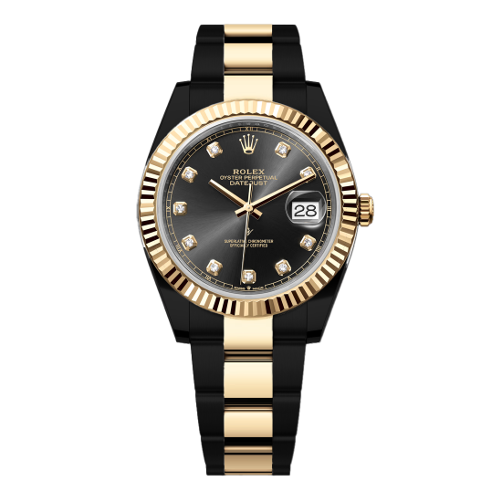 Rolex Datejust II Steel Gold - Diamonds - Limited Edition /35 Black Venom Dlc - Pvd