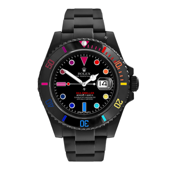 Rolex Sea-Dweller Rainbow - Limited Edition /35 Black Venom Dlc - Pvd