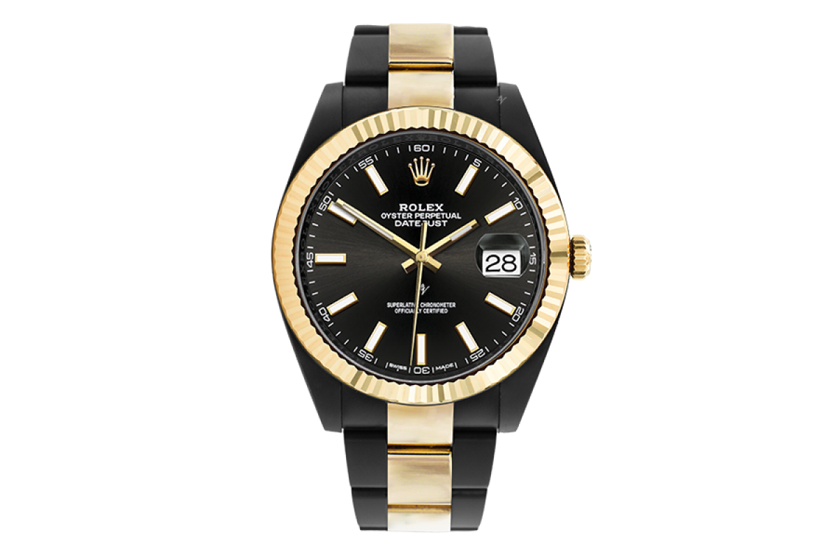 black and gold rolex
